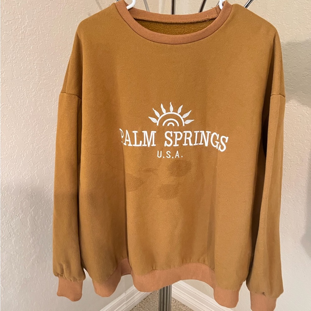 Palm Springs USA Brown Sweatshirt